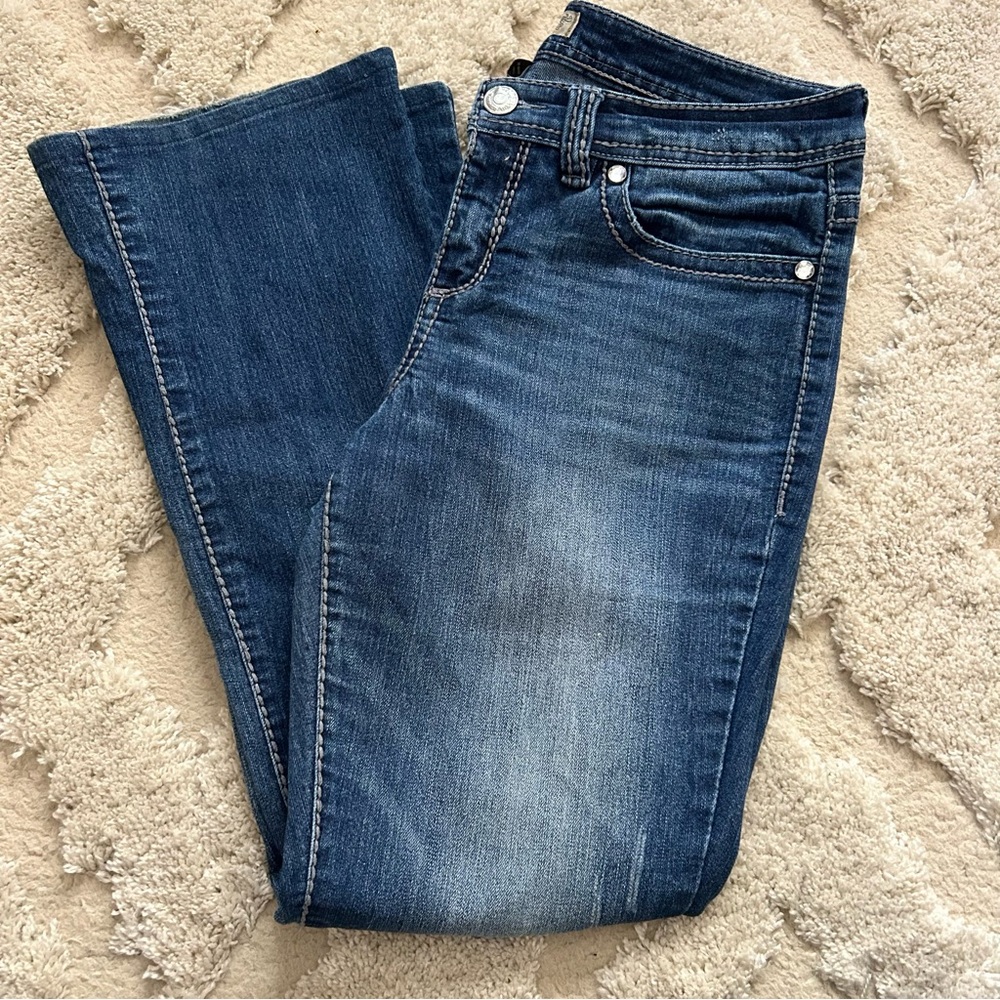 Nine West Women's Boot Cut Blue Jeans